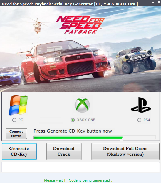 Need for speed 2016 key